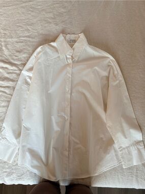Storets Oversized Drop Shoulder Cotton Shirt in S/M